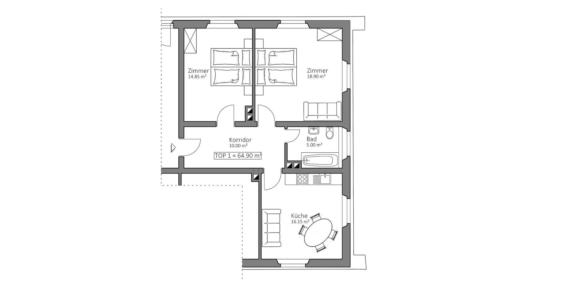 Geheel vakantieappartement, Vakantieappartement voor 4 personen met terras in Nauders, Bezirk Landeck