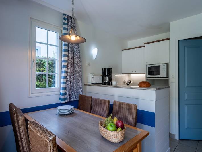Location de vacances pour 6 personnes, avec sauna et terrasse ainsi que balcon/terrasse et piscine, animaux acceptés dans Aquaclub de Belle Dune - 2