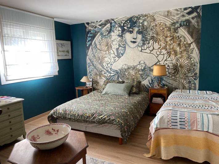 Chambre d’hôte pour 2 personnes, avec Terrasse et Jardin