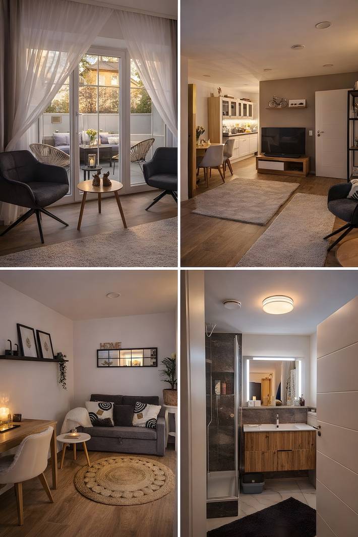Ganze Wohnung, Apartment „Villa-Tom“ mit privater Terrasse, WLAN und Klimaanlage in Wildau, Dahme-Seengebiet