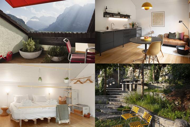 Ganze Ferienwohnung, Kerenzer15 - the Studio - 1 Zimmer Boutique-Ferienstudio in Mollis, Glarus Nord