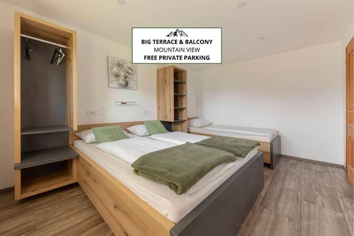Maison d’hôte pour 4 personnes, avec Balcon et Terrasse ainsi que Jardin et Vue dans Bohinjsko Jezero