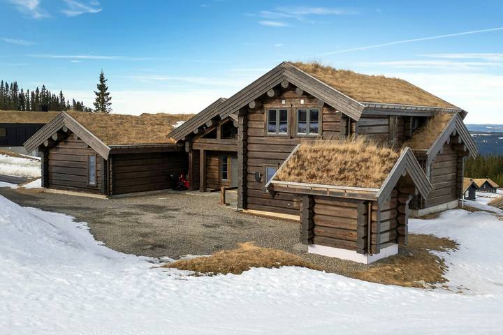 Luxuriöse Blockhütte am Mosetertoppen in Hafjell, Øyer