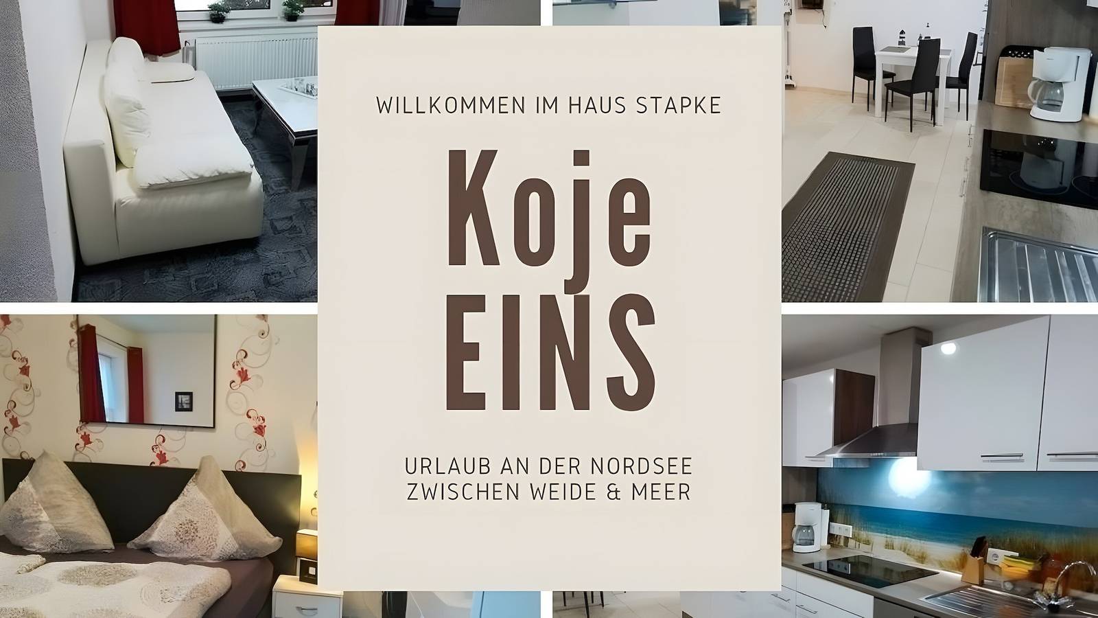 Ganze Wohnung, Apartment „Koje 1“ mit privater Terrasse und Wlan in Wiarden, Wangerland