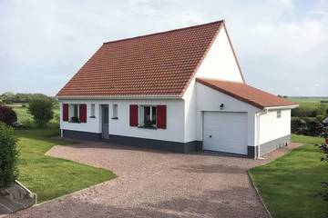 Gîte pour 8 personnes, avec jardin et terrasse à Bazinghen