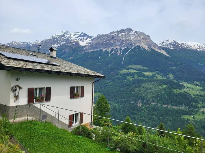 Ferienwohnung für 4 Personen, mit Terrasse und Garten in Val Poschiavo