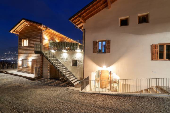 Ganze Wohnung, Apartment „Greiterhof Historika“ mit Bergblick und Wlan in Oberlana, Lana