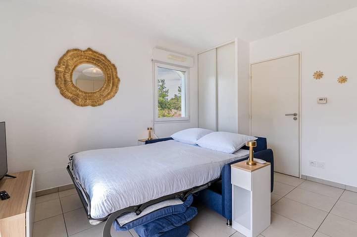 Ganze Wohnung, Escale Calistea : tout confort avec piscine & clim in Roquefort-les-Pins, Mittelmeerküste (Frankreich)