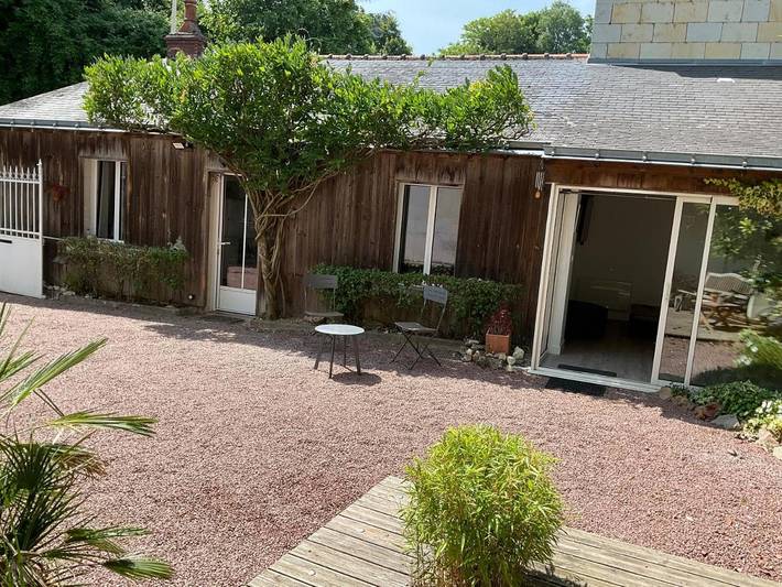 Location de vacances pour 4 personnes, avec Terrasse à Gennes