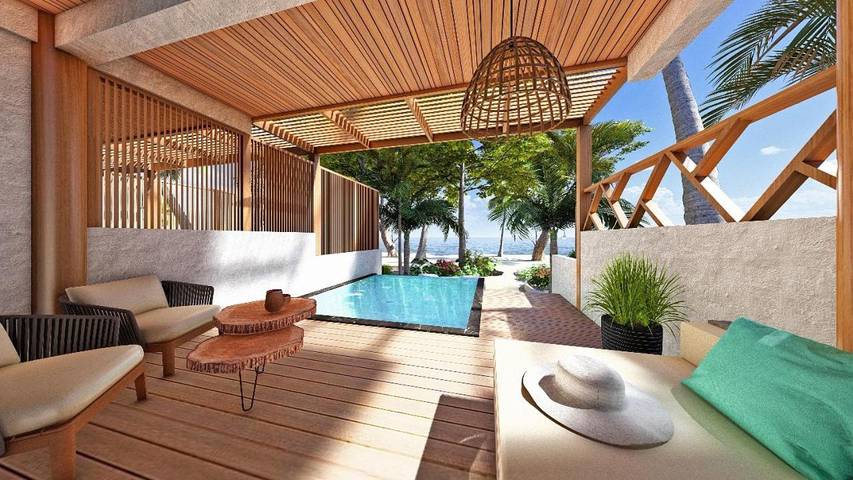 Hotel para 3 pessoas, com jardim e jacuzzi e ainda piscina infantil em Maldivas