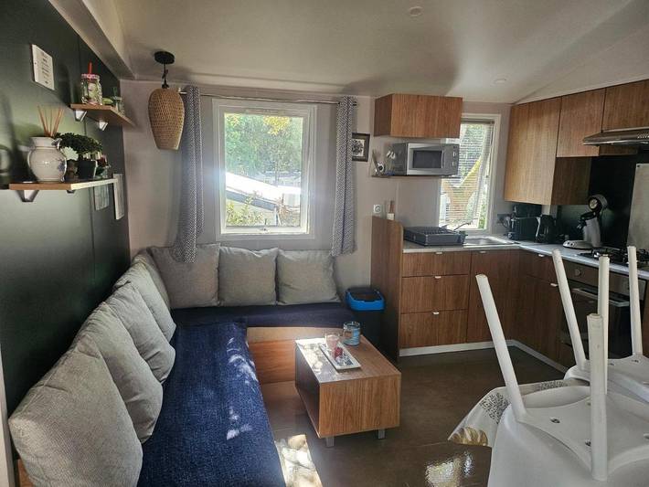 Camping pour 6 personnes, avec bassin pour enfant ainsi que piscine et jardin, animaux acceptés à Saint-Brevin-les-Pins