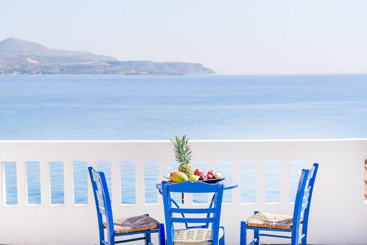 Appartement de vacances pour 3 personnes, avec Balcon et Terrasse ainsi que Jardin et Vue