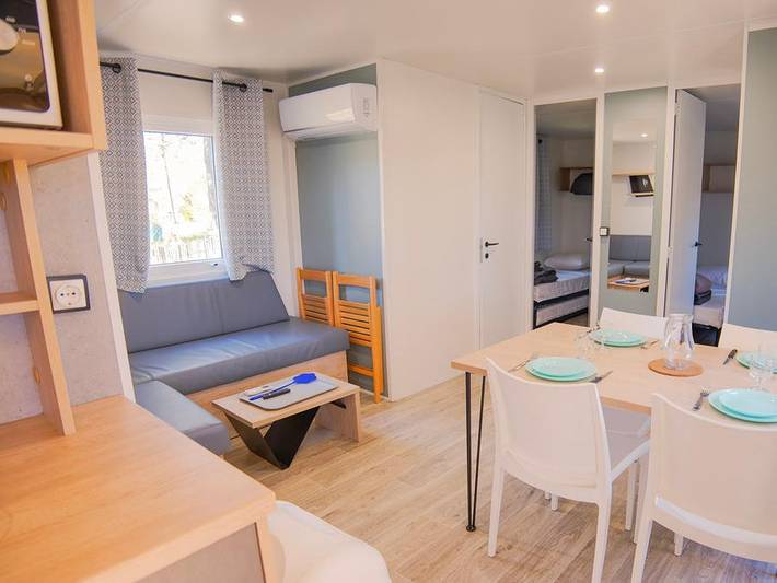 Mobil home pour 6 personnes, avec bassin pour enfant à Saint-Paul-en-Forêt - 4
