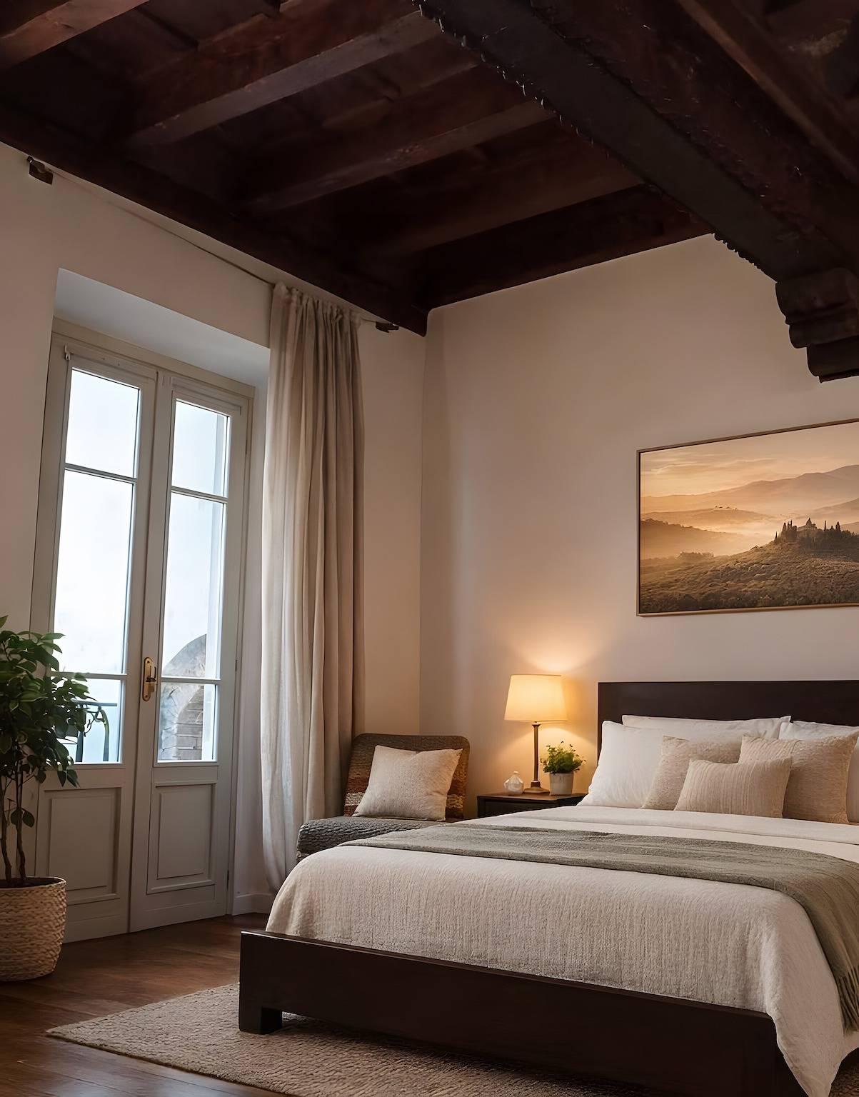 Zimmer 'La Vittoria' mit Wlan und Klimaanlage in Brescia, Gardasee-Berge