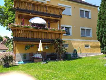 Ferienwohnung für 4 Personen, mit Ausblick und Garten sowie Seeblick in Naturpark Oberpfälzer Wald