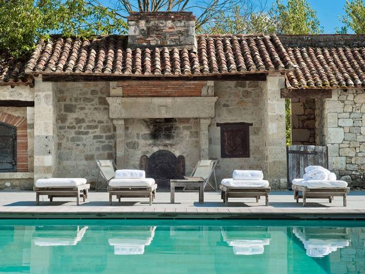 Château pour 20 personnes, avec jardin et terrasse ainsi que piscine et sauna, animaux acceptés dans le Lot-et-Garonne - 3