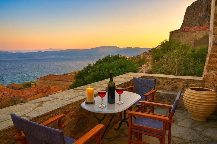 Studio für 3 Personen, mit Balkon/Terrasse in Monemvasia Gemeinde