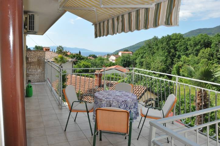 Apartament wakacyjny dla 5 osób, z balkon/ taras w Opatija Riviera