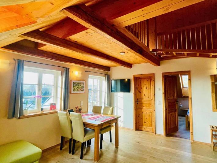 Ferienwohnung für 6 Personen, mit Balkon und Terrasse sowie Garten und Sauna in Hinterhermsdorf - 3