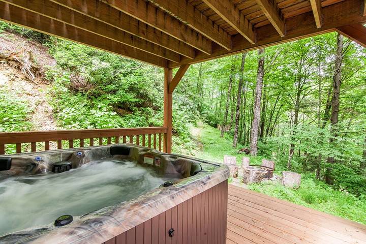 Blockhütte für 6 Personen, mit Whirlpool und Balkon, mit Haustier - 1