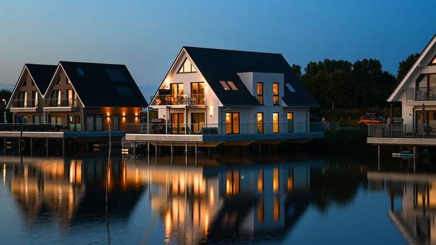 Boot für 4 Personen, mit Ausblick und Seeblick sowie Balkon an der Nordsee
