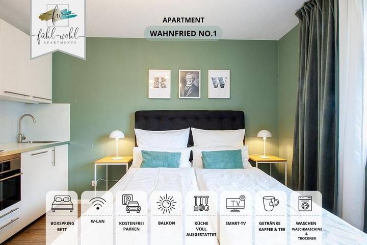 Ferienwohnung für 2 Personen, mit Balkon in Bayreuth - 2