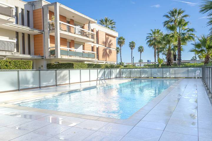 Ganze Ferienwohnung, Ferienwohnung für 4 Personen mit Pool in Villeneuve-Loubet Plage, Villeneuve-Loubet