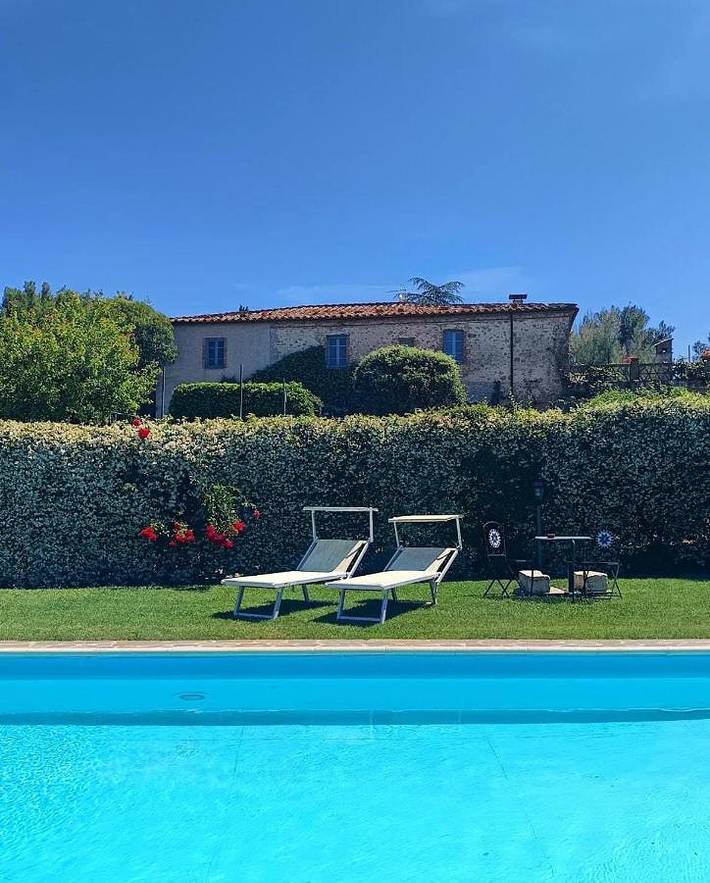 Appartamento per 2 persone, con Giardino e Piscina nonché Sauna e Panorama a Manciano
