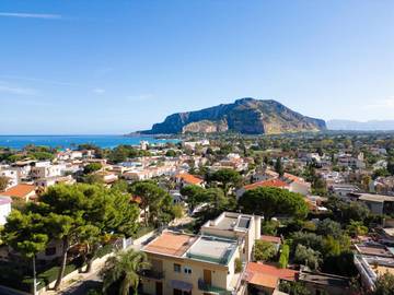 Ferienhaus mit Meerblick für 6 Personen, mit Garten und Ausblick in Palermo