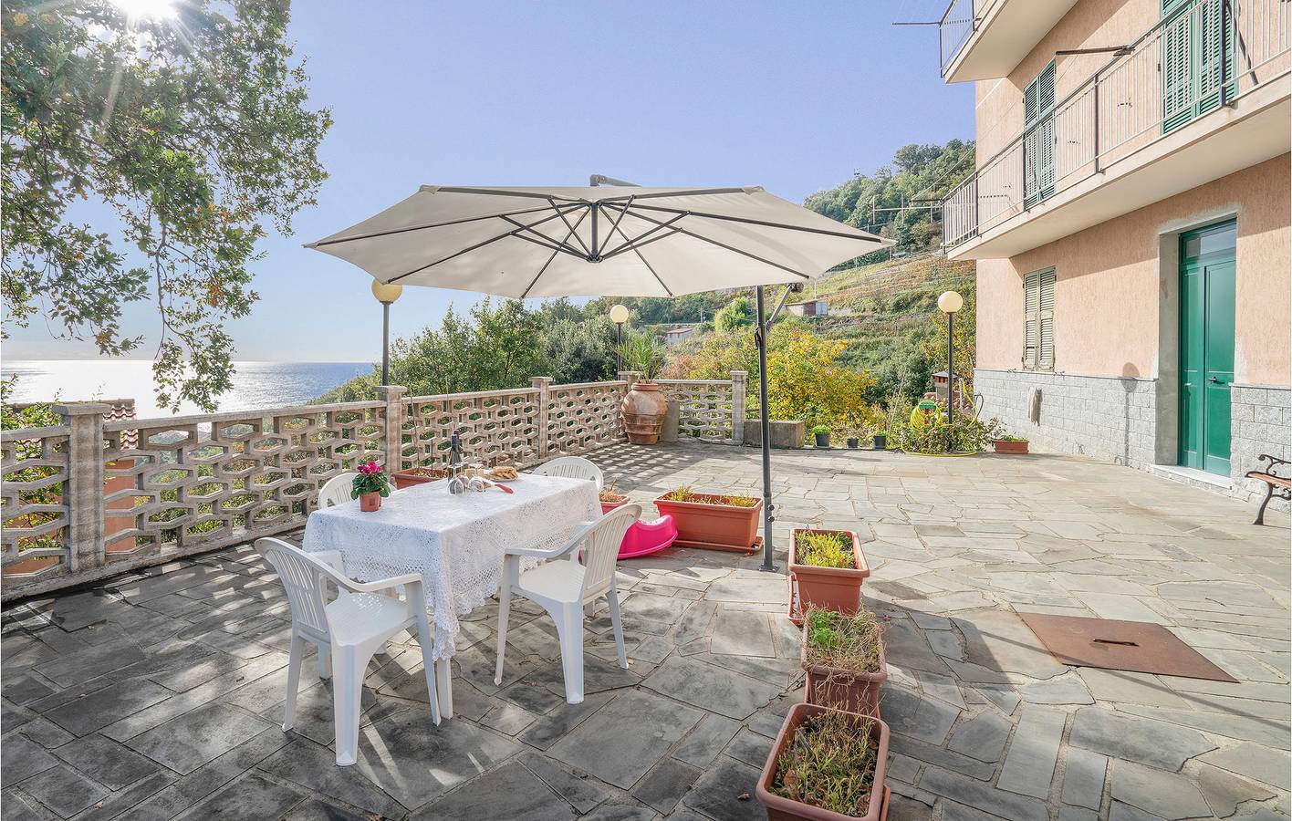 Appartamento intero, Appartamento con vista mare: Cucina, Internet, 3 Letti in Bracco (Moneglia), Moneglia