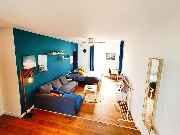 Appartement de vacances pour 2 personnes, avec Balcon et Terrasse ainsi que Jardin et Vue