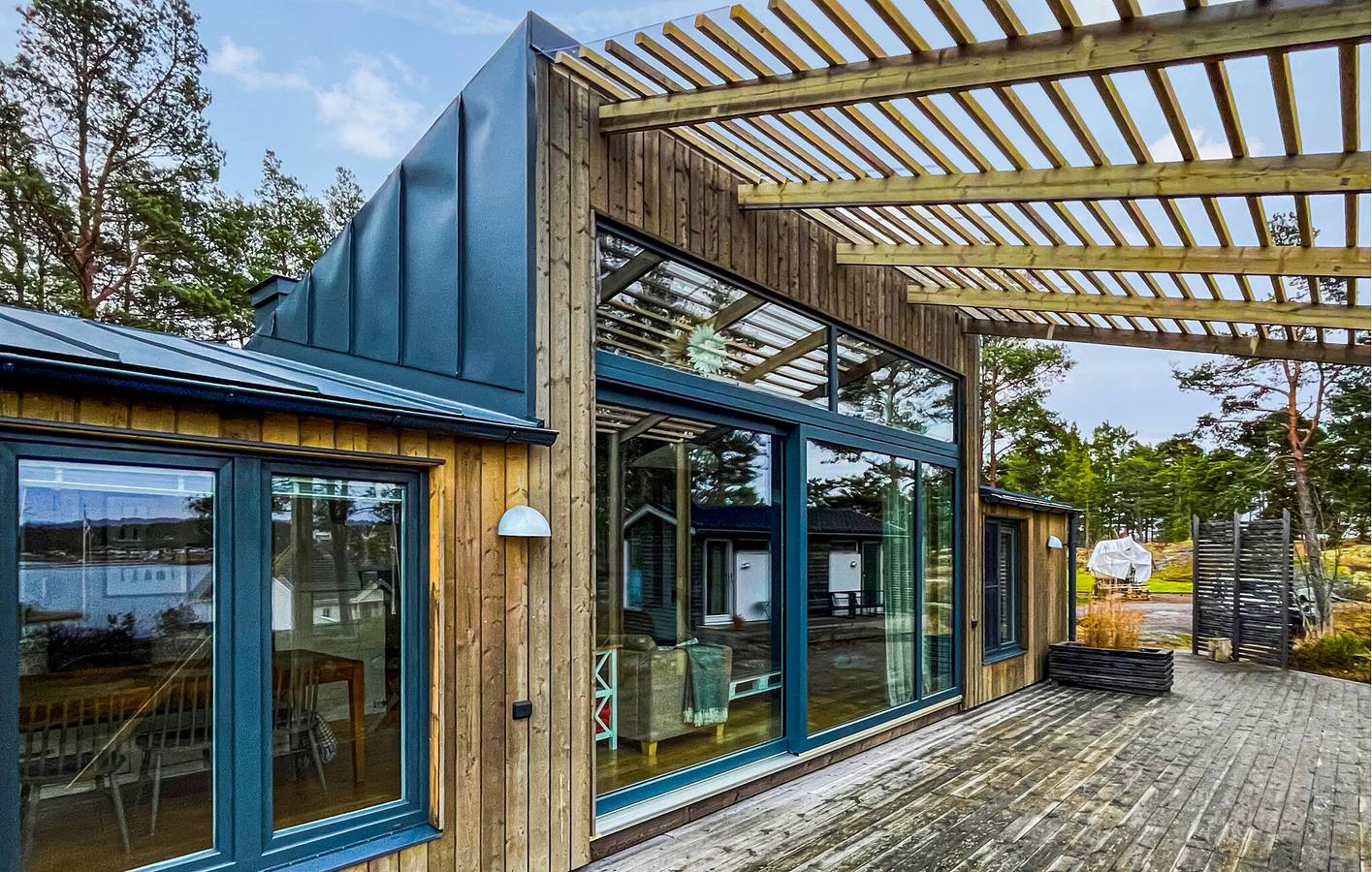 Casa de vacaciones para 8 personas con terraza in Vikbolandet