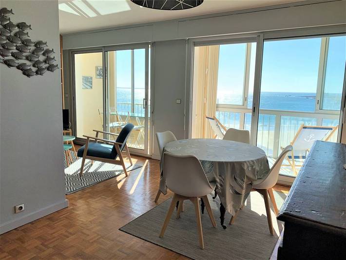 Ganze Wohnung, Quiberon - 2-Zi 50m² am Meer, Parkplatz, Haustiere erlaubt in Quiberon, Côte des Mégalithes
