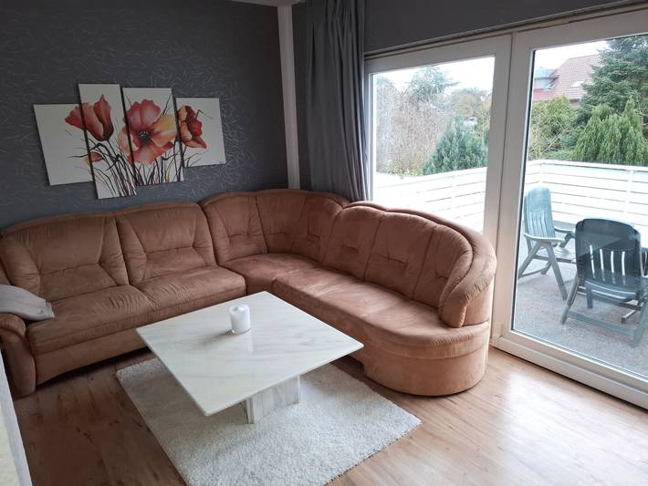 Ferienwohnung für 4 Personen, mit Balkon/Terrasse und Balkon sowie Terrasse in Nordenham