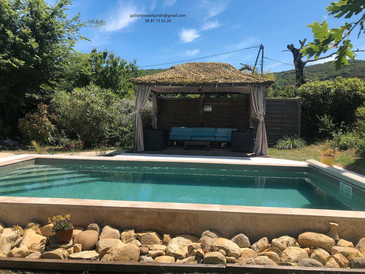 Mas 18ème - 3* con piscina y jardín in Lagorce, Ardèche