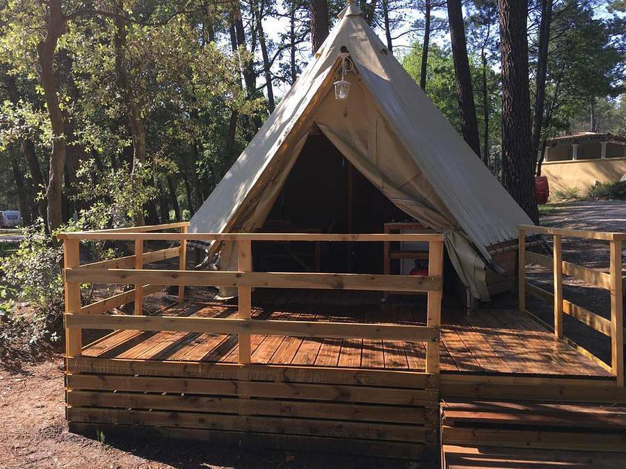 Camping La Simioune - Unterkunft 2 personen - Tipi 2 Zimmer ohne Sanitäranlagen in Bollène, Vaucluse