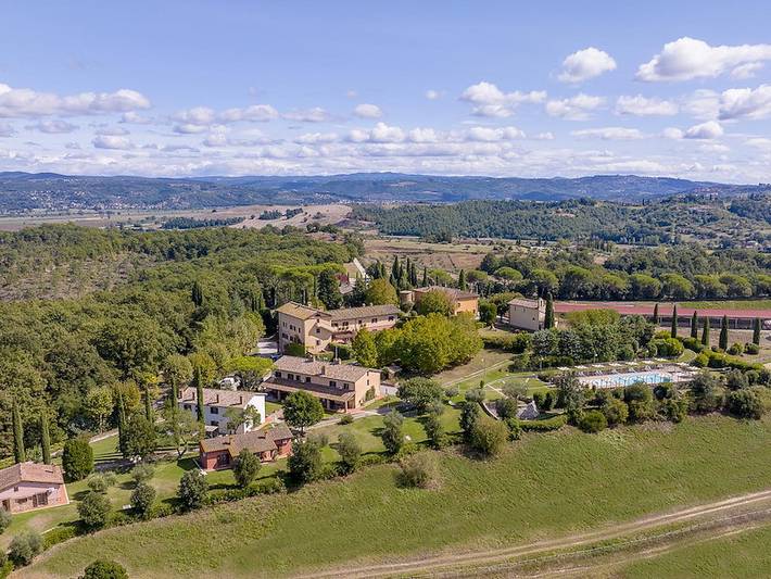 Agriturismo per 6 persone, con balcone/terrazza e terrazza a Città della Pieve