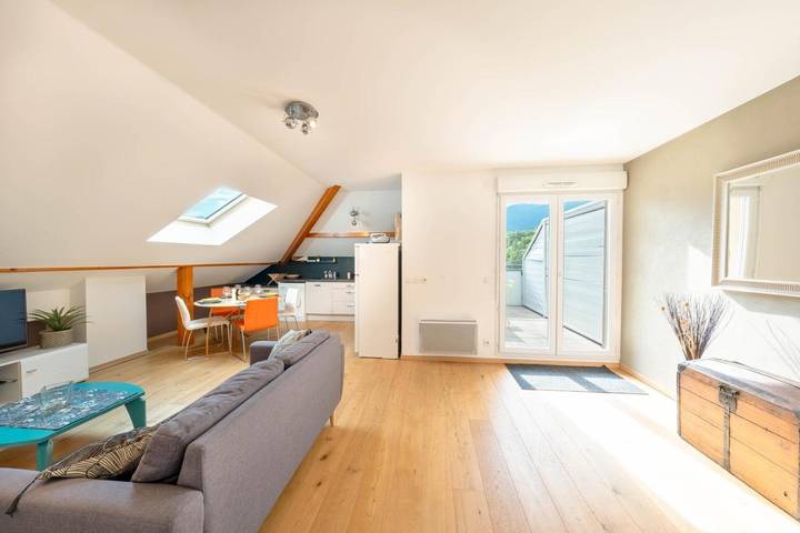 Appartement de vacances pour 4 personnes, avec terrasse et vue