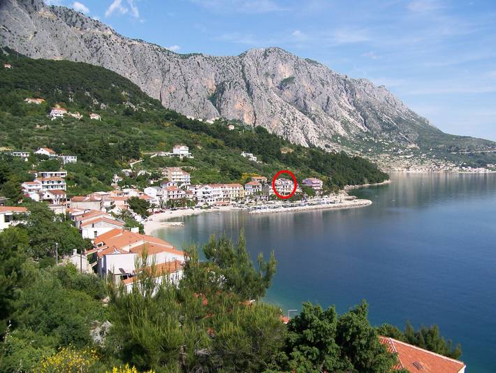 Ganze Wohnung, 2-Zimmer-Ferienwohnung am Strand Podgora (Makarska) -a in Podgora, Makarska Riviera
