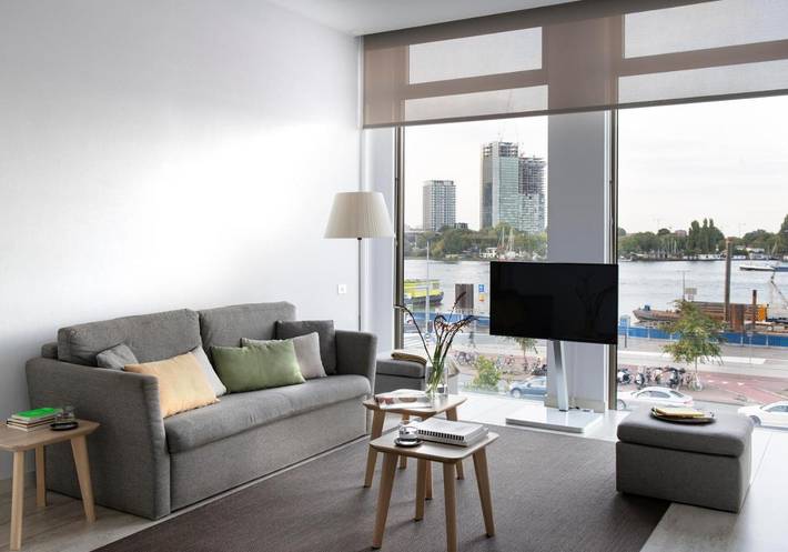 Aparthotel para 5 pessoas, com Varanda e Vista em Amesterdão