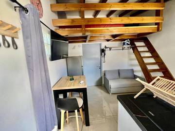 Gîte pour 2 personnes, avec vue et jardin à Vieux-Habitants