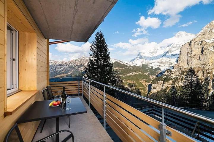 Hütte für 4 Personen, mit Garten in Mürren