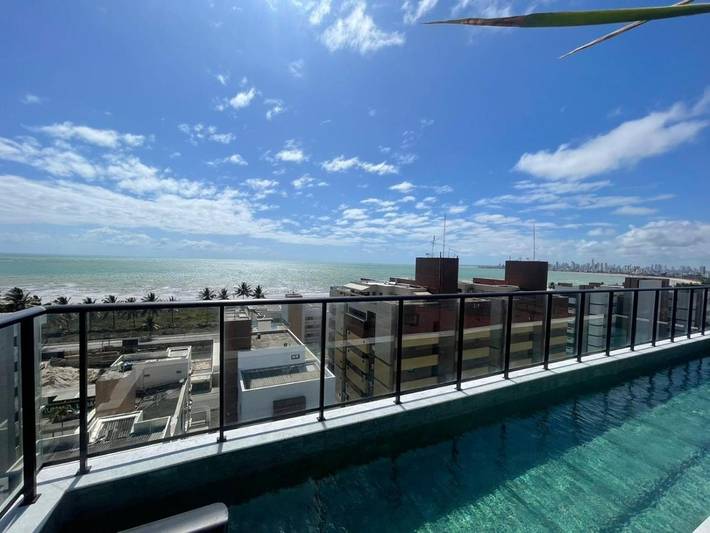 Casa de férias para 2 pessoas, com piscina e varanda e ainda vista em Cabedelo