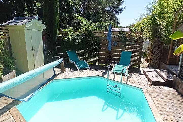 Location de vacances pour 2 personnes, avec jardin au Bassin d'Arcachon
