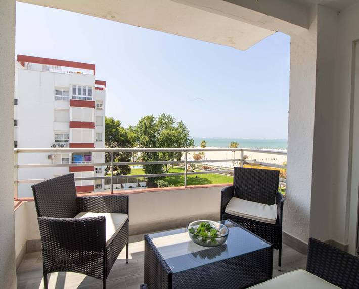 Apartamento para 6 personas, con vistas al mar en Valdelagrana