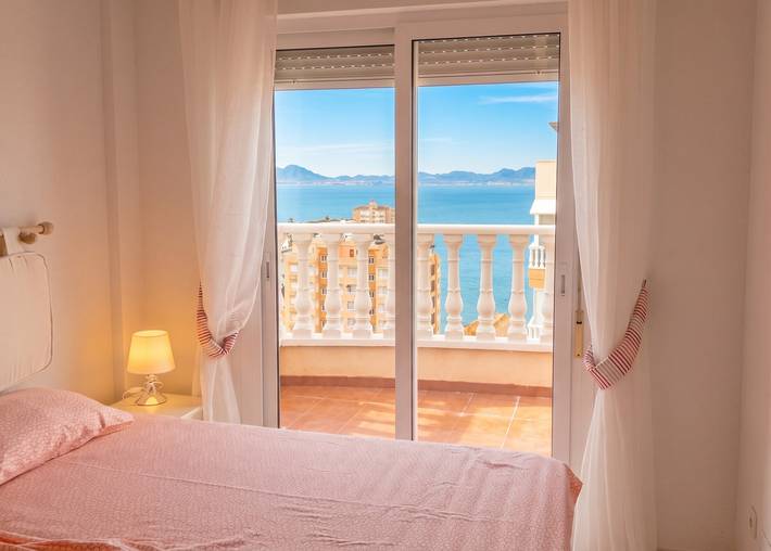 Apartamento entero, Dúplex en última planta en La Manga, solárium de 90 m², vista 360° in Los Miradores del Puerto, San Javier