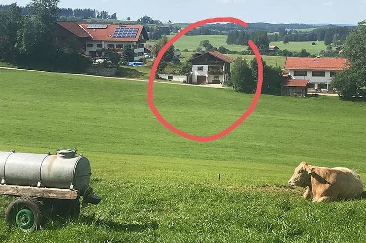 Ferienwohnung für 5 Personen, mit Balkon und Garten in Seeg