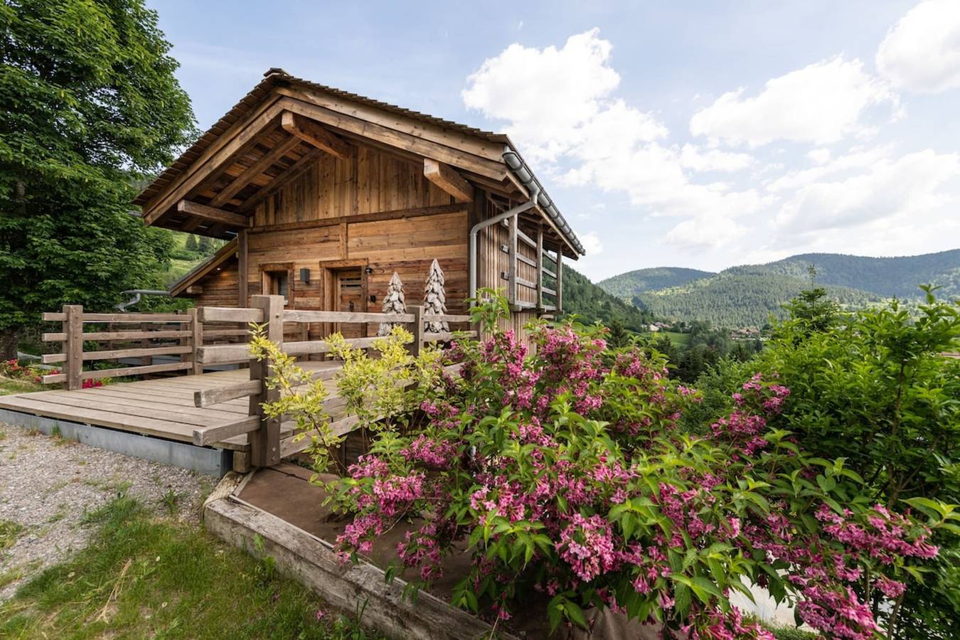 Chalet für 4 Personen mit Balkon in Ventron, Regionaler Naturpark Belchen der Vogesen