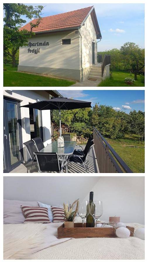 Apartament wakacyjny dla 7 osób, z Balkon i Taras oraz Ogród i Widok w Znojmo
