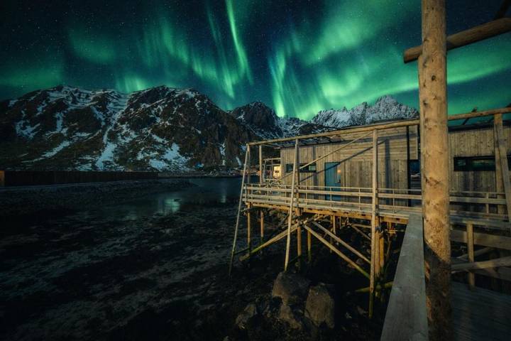 Chalet für 2 Personen, mit Balkon und Sauna auf den Lofoten